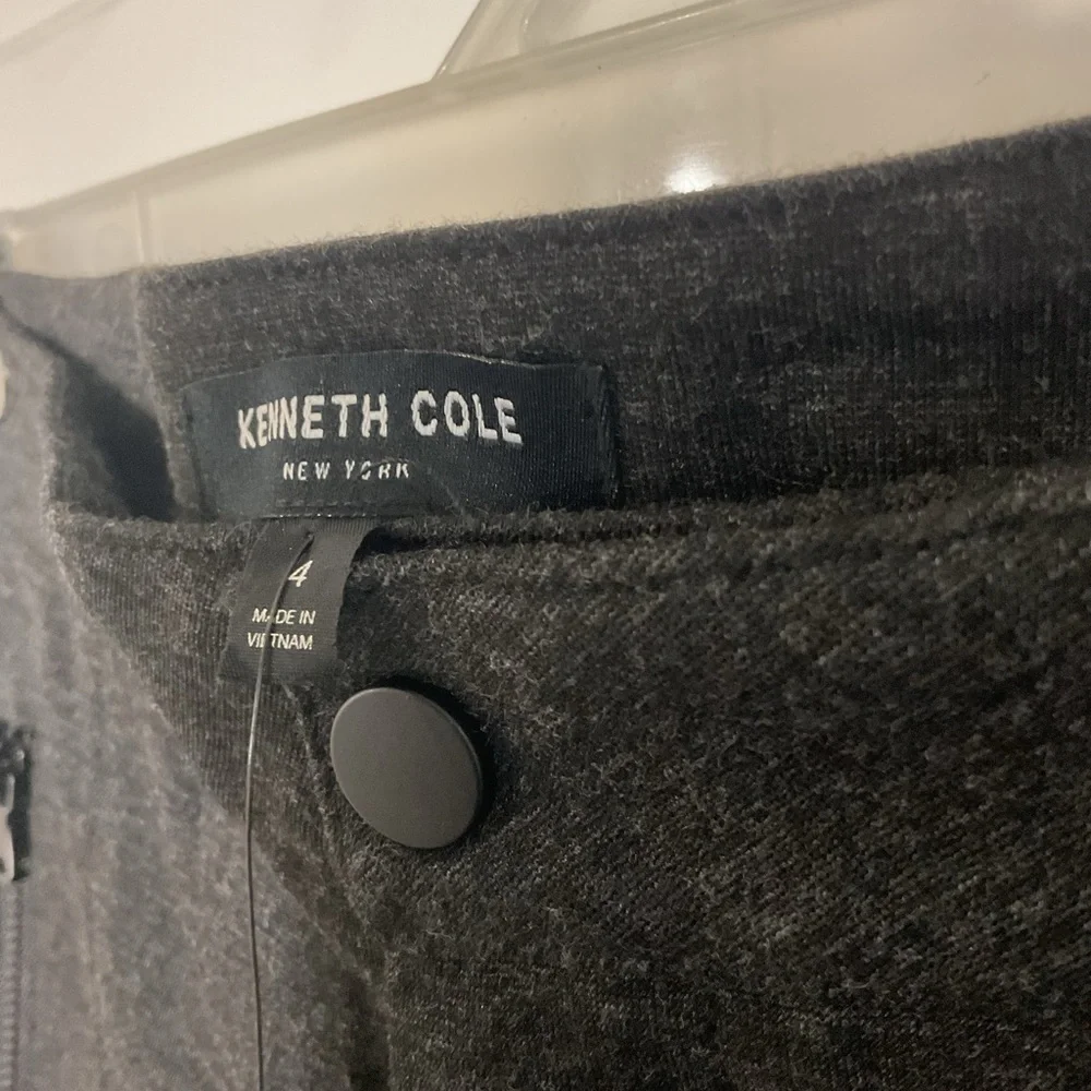 Kenneth Cole New York Grey Casual Pants Size 4 Zip Pocket NWT - Picture 7 of 11